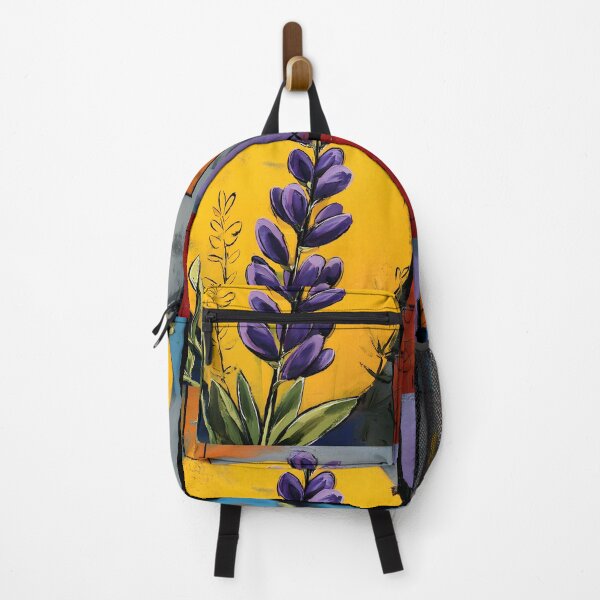 Item preview, Lavender Bloom Geometry - Vibrant Abstract Floral Composition with Multicolored Modern Background designed and sold by OlfactoART Studio.