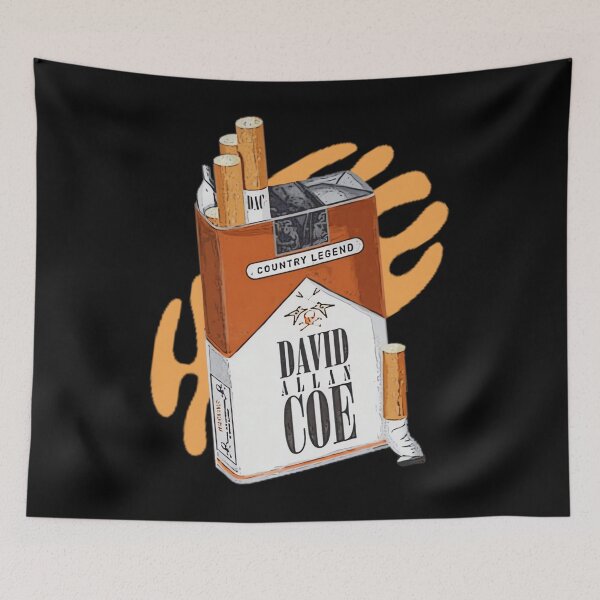 Item preview, David Allan Coe Vintage Style Fan Design designed and sold by Marjan Lotffy.