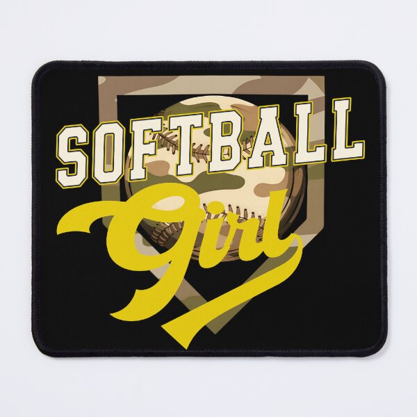 Item preview, Camo Softball Girl Graphic Tee designed and sold by LashondaGreen89.