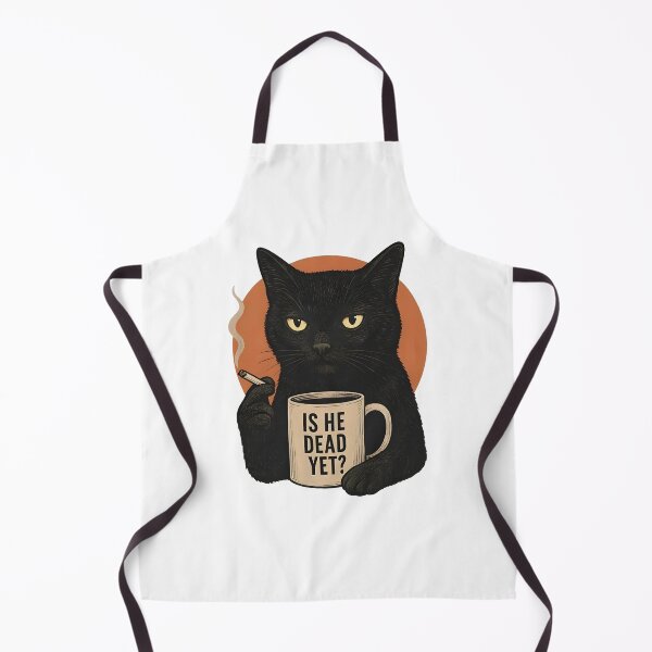 Item preview, Black Cat Coffee Is He Dead Yet designed and sold by phoebelevine.