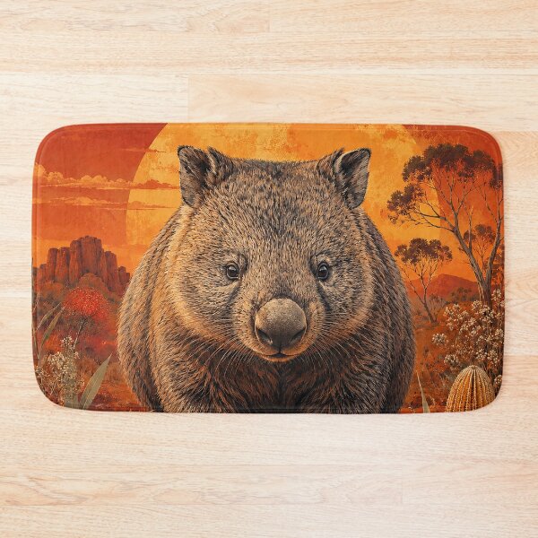Aperçu de l'œuvre Wombat sous le soleil de l'Outback créée et vendue par Pixel Junkies Studio.