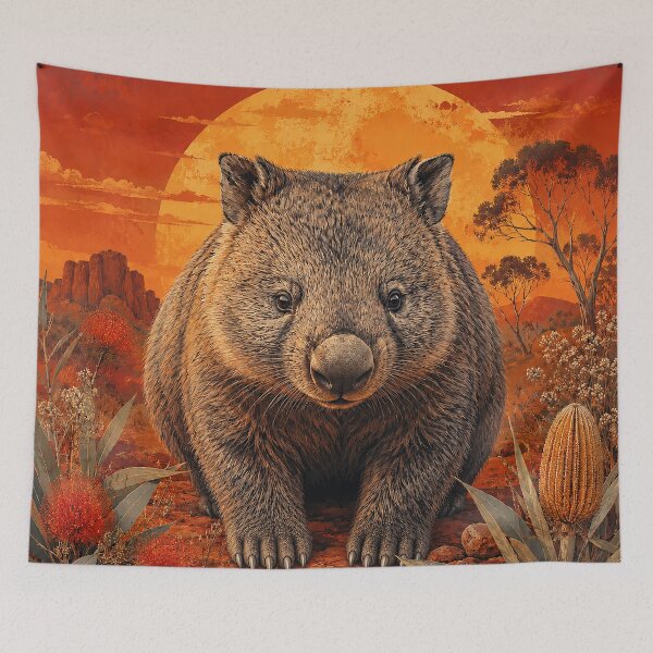 Item preview, Wombat Under the Outback Sun designed and sold by Pixel Junkies Studio.