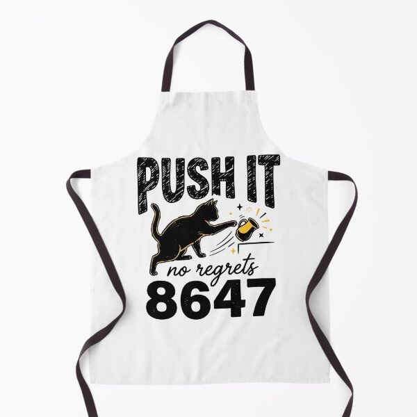 Item preview, Push It No Regrets 8647 Anti Trump Cat Coffee Humor designed and sold by phoebelevine.