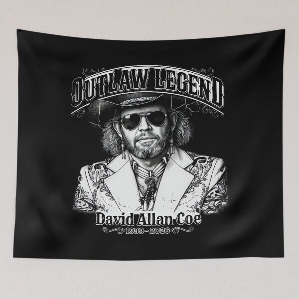 Item preview, David Allan Coe Vintage Style designed and sold by Marjan Lotffy.