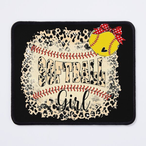 Item preview, Leopard Softball Girl Bow Tee designed and sold by LashondaGreen89.