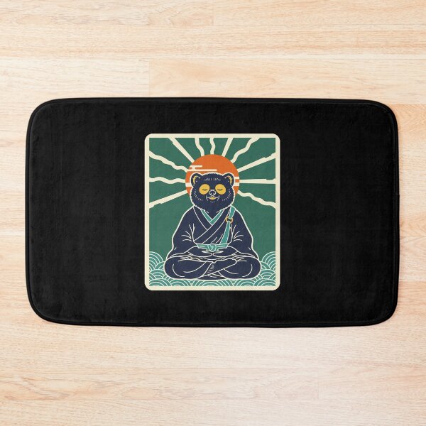 Item preview, Meditating Bear Retro Zen  designed and sold by JordynLadukeg65.
