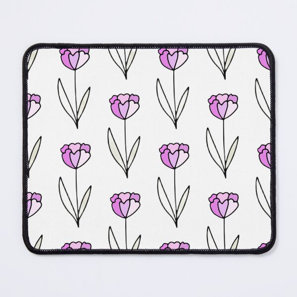 Item preview, Whimsical Pink Tulips Floral Pattern designed and sold by Artsy Corner.