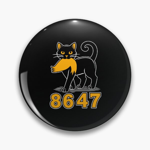 Item preview, 8647 Anti Trump Black Cat Political Statement designed and sold by phoebelevine.