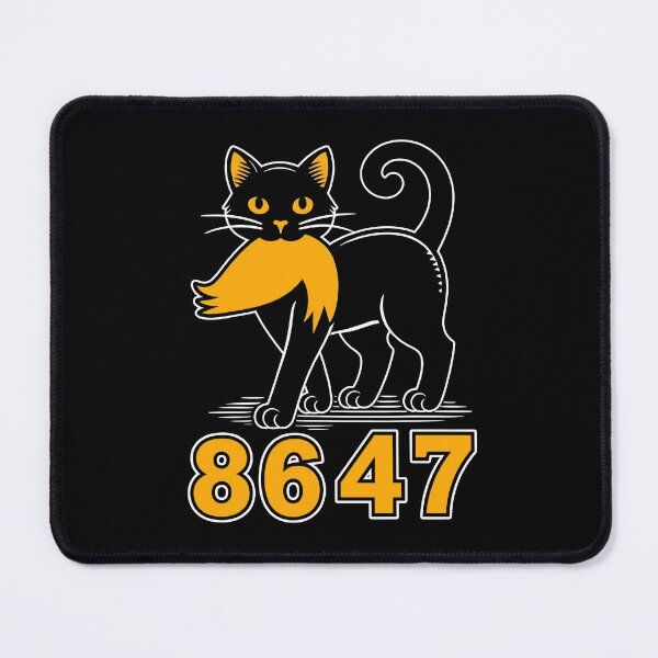 Item preview, 8647 Anti Trump Black Cat Political Statement designed and sold by phoebelevine.