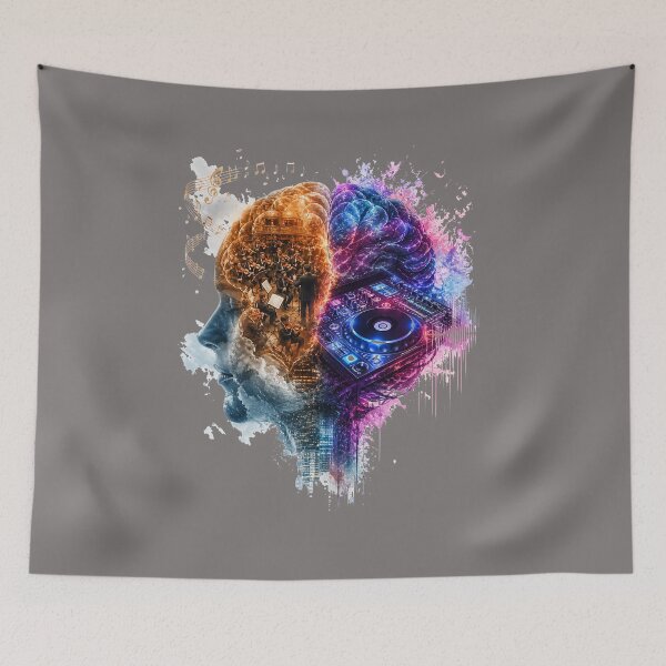Item preview, The Dual Soul of Music: Violin & Vinyl designed and sold by Style-InkPulse.