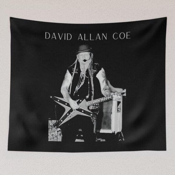 Item preview, David Allan Coe Vintage Style Fan Design designed and sold by Marjan Lotffy.