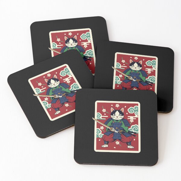 Item preview, Samurai Cat Japanese Retro  designed and sold by JordynLadukeg65.