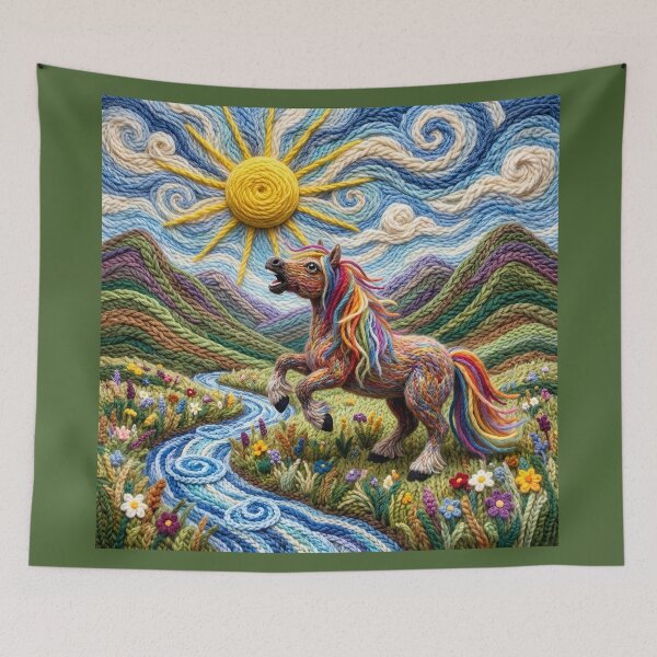Item preview, Yarn Horse Feels His Oats designed and sold by Tridentulus.