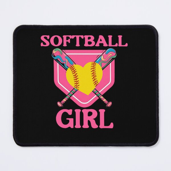 Item preview, Pink Softball Girl Heart Bat Tee designed and sold by LashondaGreen89.