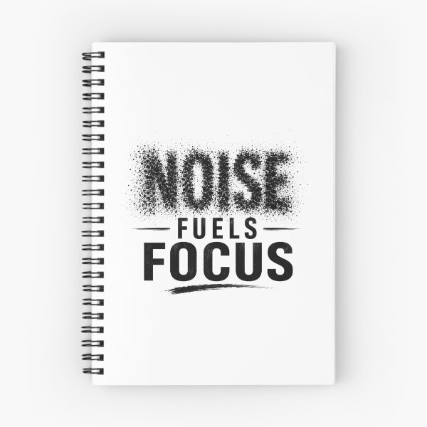 Item preview, Noise Fuels Focus Typography Poster, designed and sold by Newthingzy.