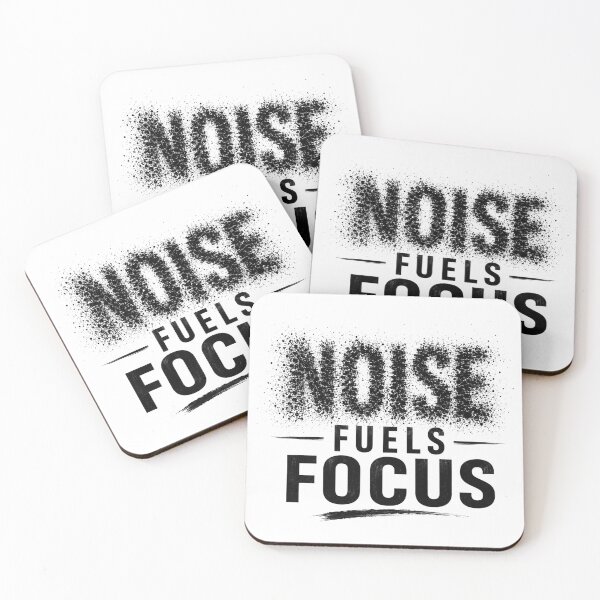 Item preview, Noise Fuels Focus Typography Poster, designed and sold by Newthingzy.