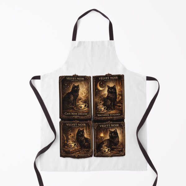 Item preview, Velvet Noir Society – Cafe Noir Dreams Vintage Cat Poster Collection designed and sold by DailyTrendFinds.
