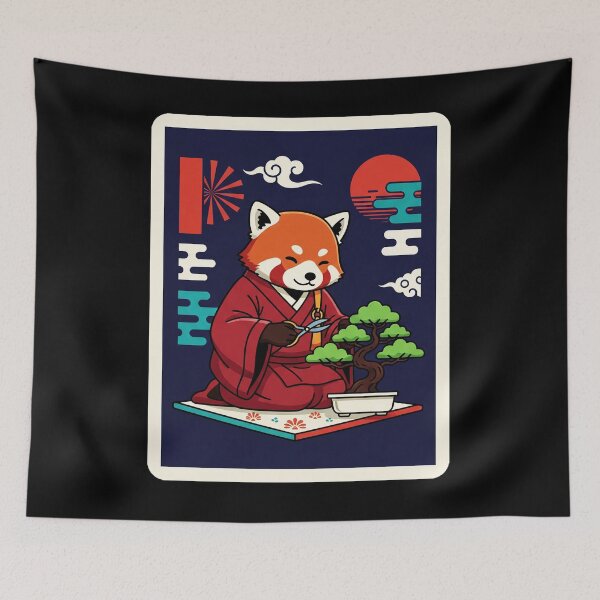 Item preview, Zen Red Panda Bonsai Japanese  designed and sold by JordynLadukeg65.