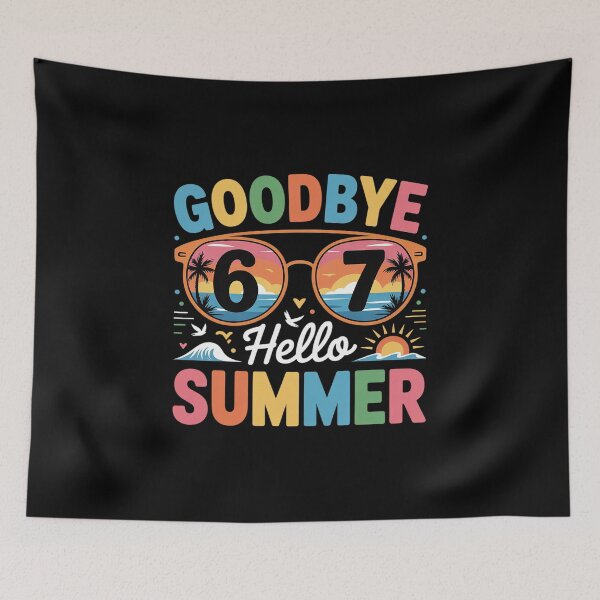 Item preview, Goodbye 6 7 Hello Summer Last Day of School Teacher Student designed and sold by grounabslaninal.