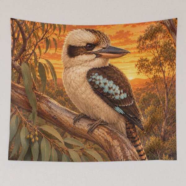 Item preview, Kookaburra at Sunset designed and sold by Pixel Junkies Studio.