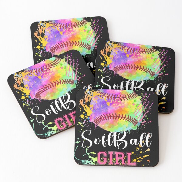 Item preview, Watercolor Softball Girl Splash Tee designed and sold by LashondaGreen89.