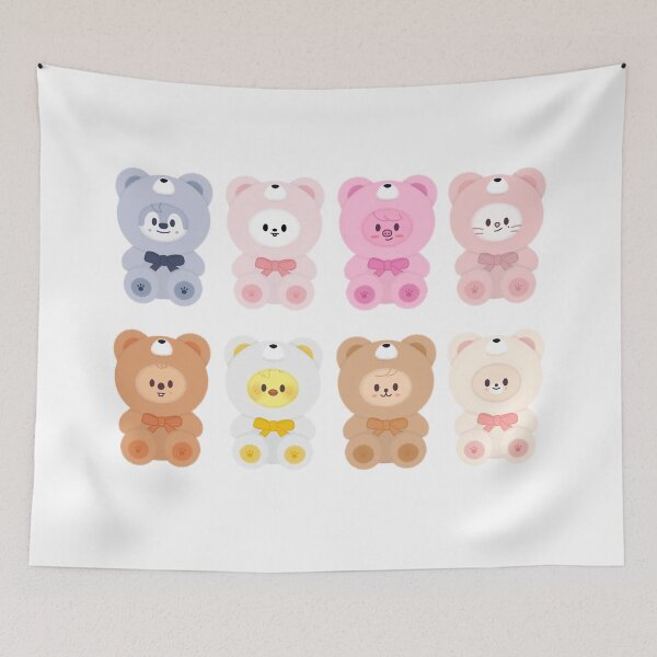Item preview, Stray Kids teddy bear - SKZOO EVERYWHERE ALL AROUND THE WORLD (1) designed and sold by 0627june.