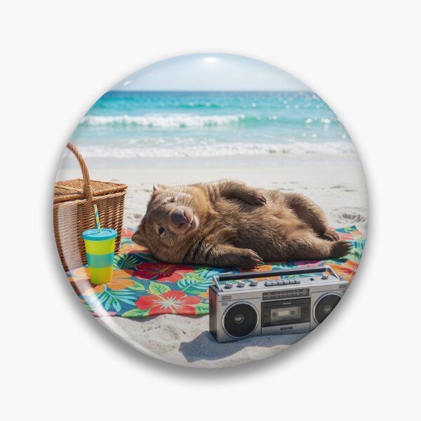 Item preview, Beach Blanket Wombat designed and sold by Tridentulus.