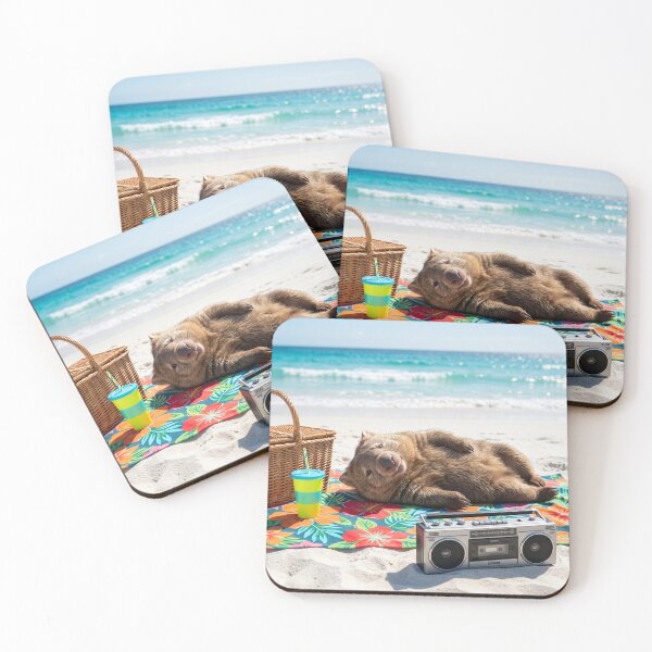 Item preview, Beach Blanket Wombat designed and sold by Tridentulus.