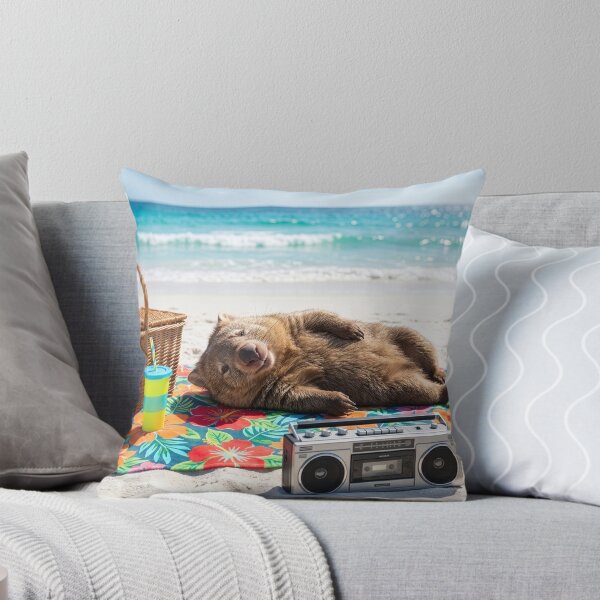Item preview, Beach Blanket Wombat designed and sold by Tridentulus.