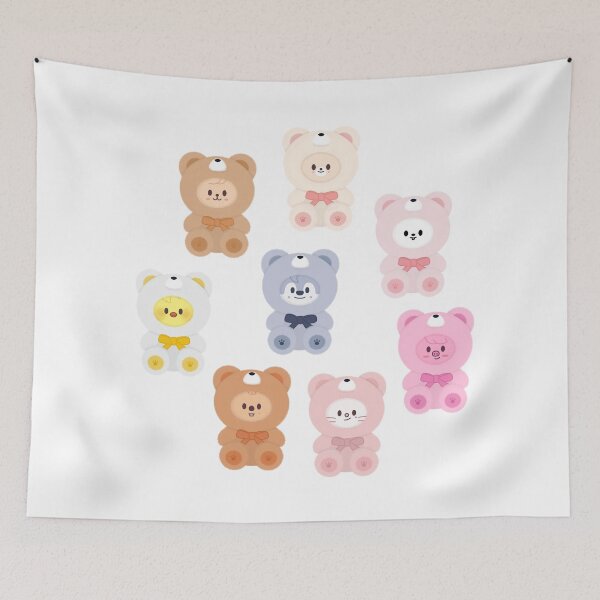 Item preview, Stray Kids teddy bear - SKZOO EVERYWHERE ALL AROUND THE WORLD (2) designed and sold by 0627june.