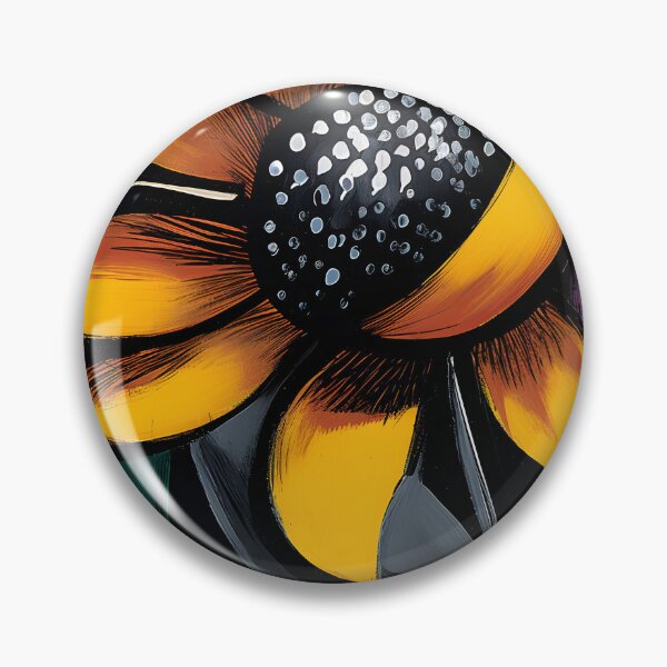 Item preview, Sunflower in Shadowlight - Vivid Orange Bloom Emerging from Abstract Darkness and Bold Contrast designed and sold by OlfactoART Studio.