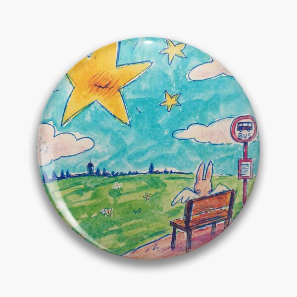 Item preview, Bunny at Bus Stop Dreamy Star Illustration designed and sold by Modaozushi216.