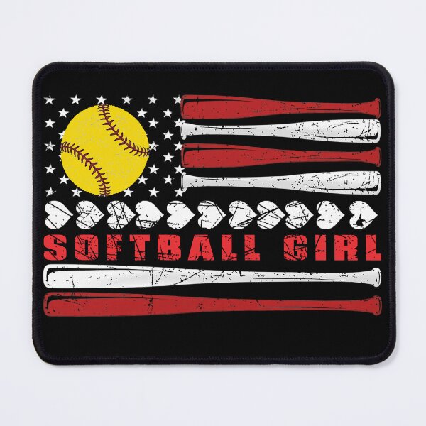 Item preview, Patriotic Softball Girl USA Tee designed and sold by LashondaGreen89.