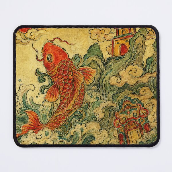 Item preview, Golden Koi Fish Mythic Wave designed and sold by eliramaison.