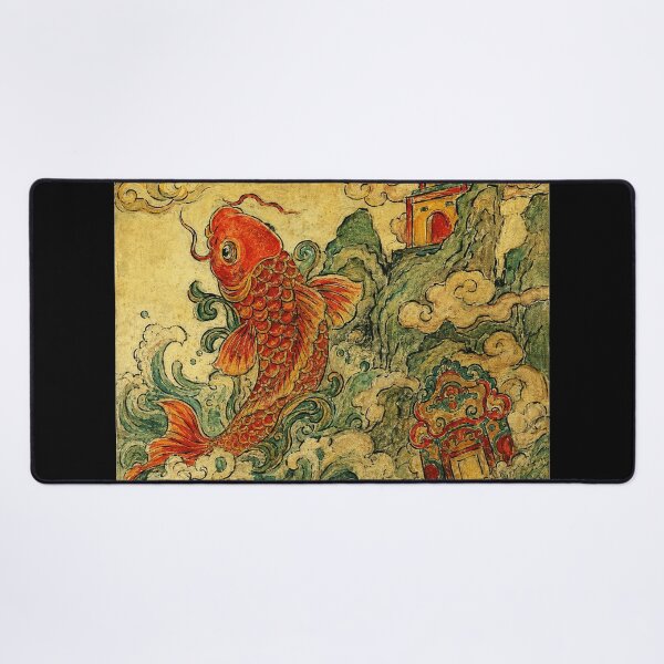 Item preview, Golden Koi Fish Mythic Wave designed and sold by eliramaison.