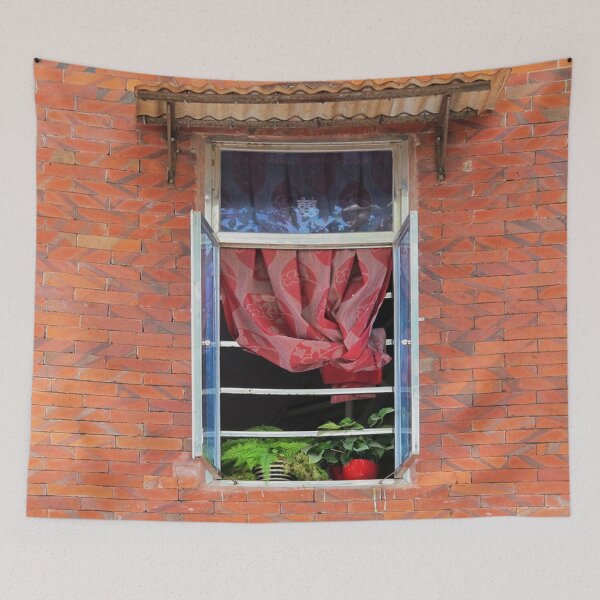 Item preview, Double Happiness Window  designed and sold by Ethna Gillespie.