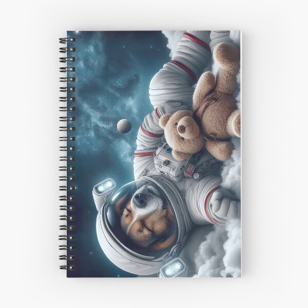 Item preview, Space Dog Astronaut Napping with His Teddy  designed and sold by CarolM.