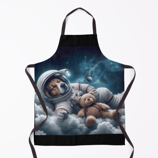 Item preview, Space Dog Astronaut Napping with His Teddy  designed and sold by CarolM.