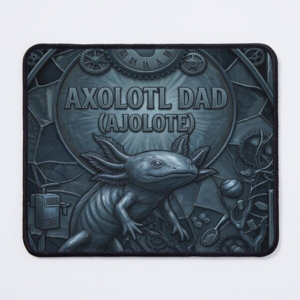 Item preview, Steampunk Axolotl Dad Father's Day designed and sold by BriSher.