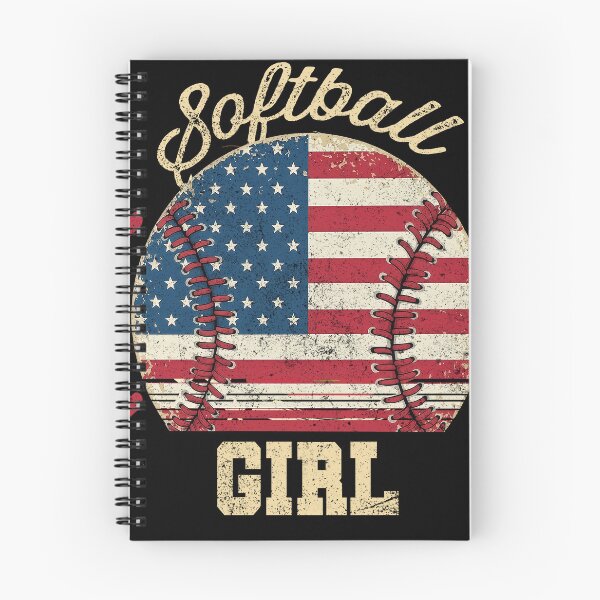 Item preview, Vintage Patriotic Softball Girl USA Flag Shirt designed and sold by LashondaGreen89.