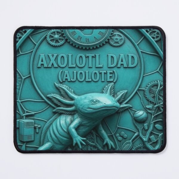 Item preview, Steampunk Axolotl Dad Father's Day designed and sold by BriSher.