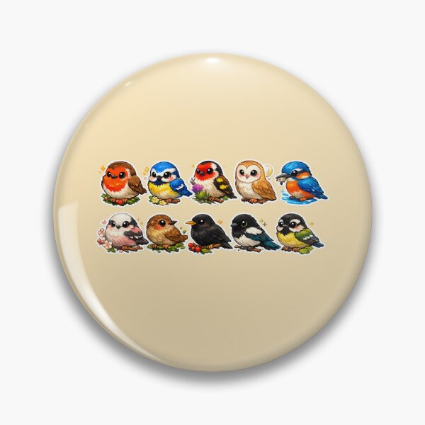 Item preview, UK Garden Birds Sticker Set – Cute British Bird Collection designed and sold by The Digital Compass.