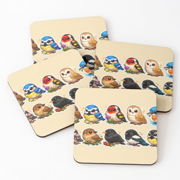 Item preview, UK Garden Birds Sticker Set – Cute British Bird Collection designed and sold by The Digital Compass.