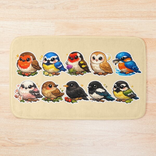 Item preview, UK Garden Birds Sticker Set – Cute British Bird Collection designed and sold by The Digital Compass.