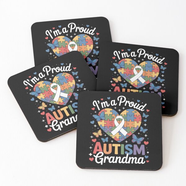 Item preview, I'm A Proud Autism Grandma Autism Awareness Heart designed and sold by grounabslaninal.