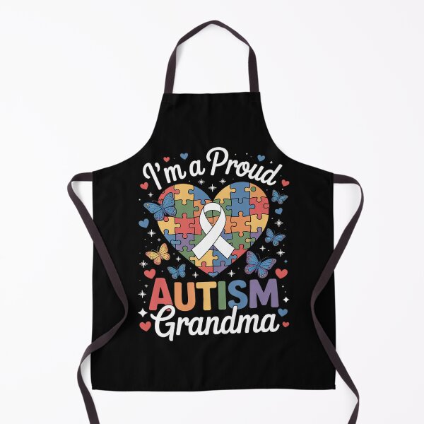 Item preview, I'm A Proud Autism Grandma Autism Awareness Heart designed and sold by grounabslaninal.