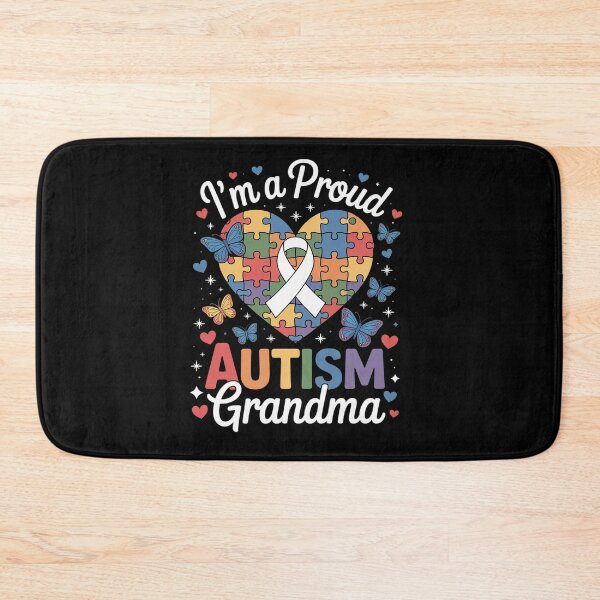 Item preview, I'm A Proud Autism Grandma Autism Awareness Heart designed and sold by grounabslaninal.