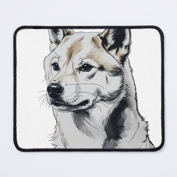 Item preview, Shiba Inu T-Shirt — Ink Sketch Watercolor Shiba Inu Portrait Art Tee designed and sold by PaleInk.