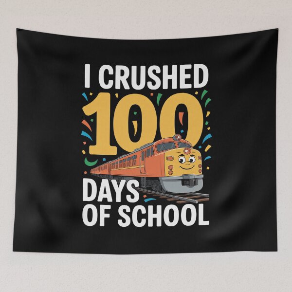 Item preview, Kids Boys Girls I Crushed 100 Days Of School Train designed and sold by grounabslaninal.