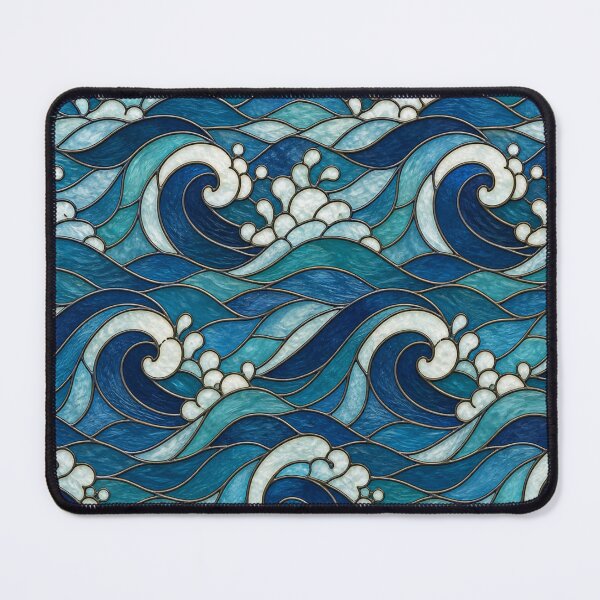 Item preview, Stained Glass Ocean Wave Flow Pattern designed and sold by Dresut.